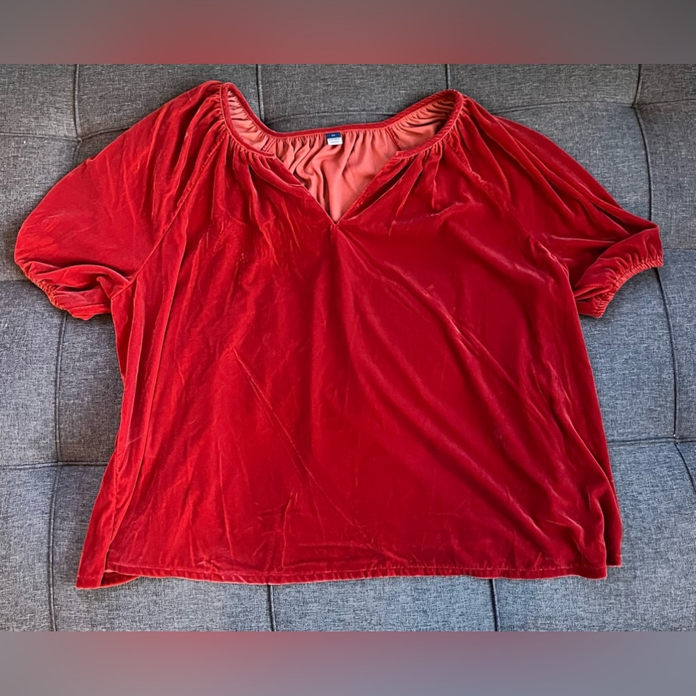 Old Navy Velvet Blouse Women’s 3X